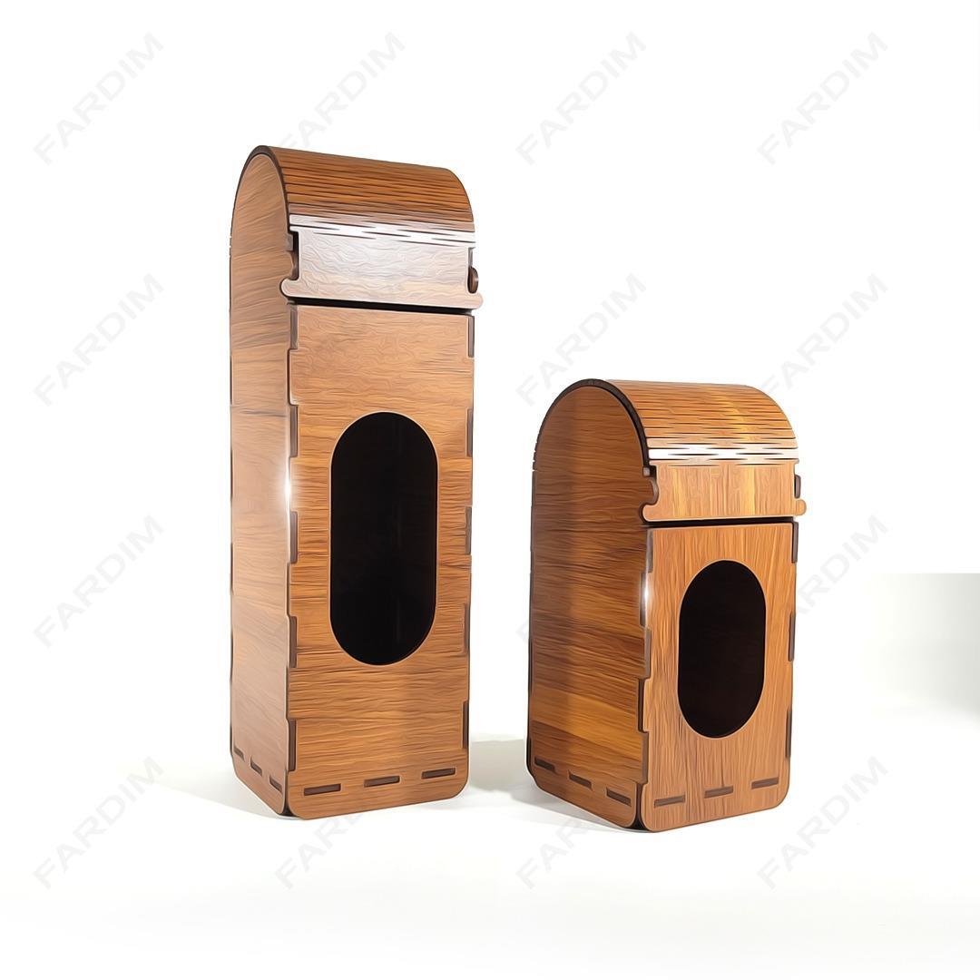 طرح لیزر جعبه هدیه در دو سایز کد A132262